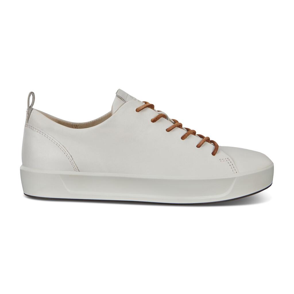 Ecco Soft 8 Womens Sneakers White - India VKA-630189